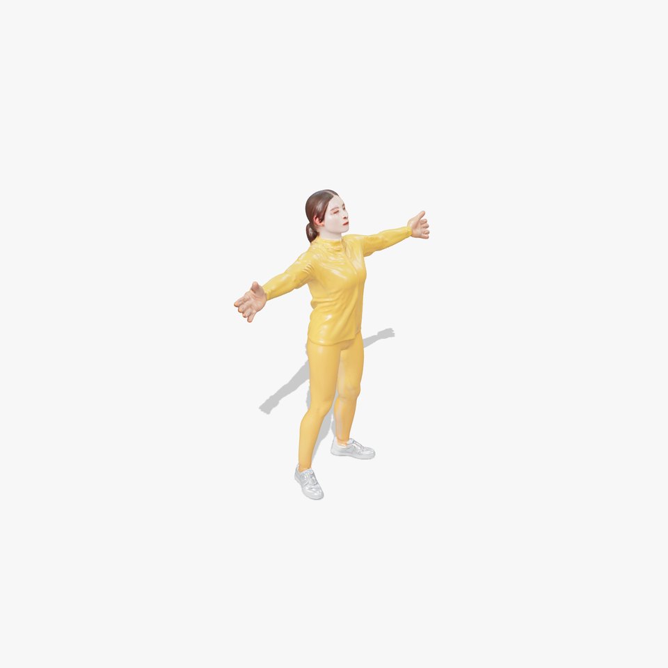Golden Tracksuit Fashion model pack